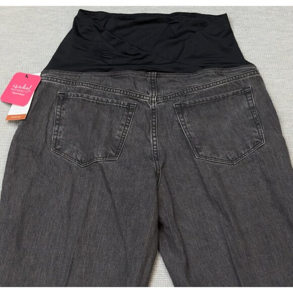 Isabel Maternity By Ingrid Isabel Womens Black Jeans Power Stretch Size 12 NWT - Picture 4 of 16